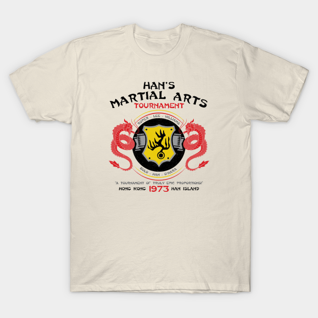 Discover Han's Martial Arts Tournament - Bruce Lee Enter The Dragon - T-Shirt