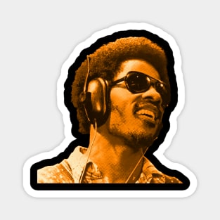 Younger Stevie Wonder Jazz Orange Magnet