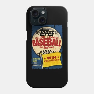 VINTAGE BASEBALL - TOPPS CARDS WORLD SERIES Phone Case