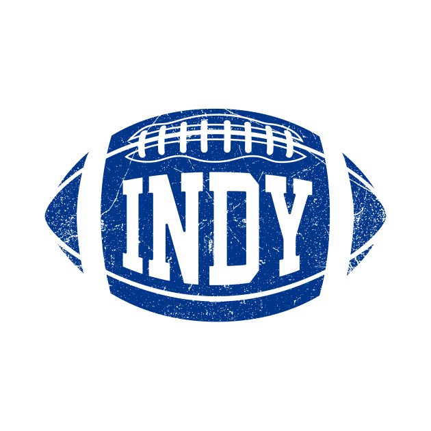 INDY Retro Football - White by KFig21