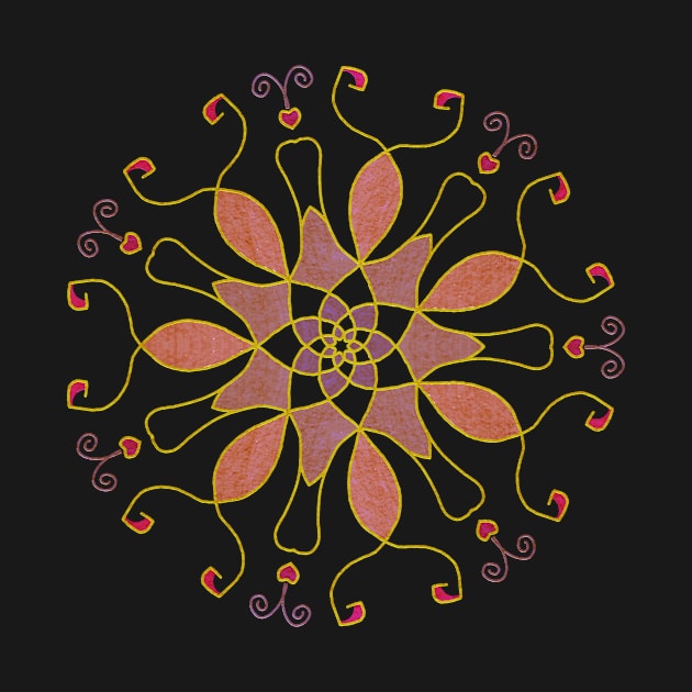 Coral Mandala by Jane Izzy Designs