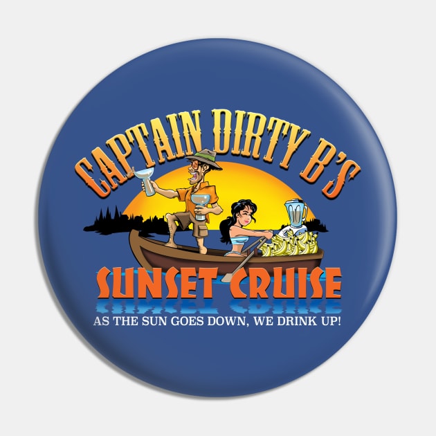 CD's Sunset Cruise Pin by wickeddecent