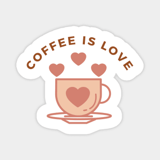 Coffee Is Love Magnet