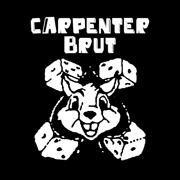 carpenter brut bunny dice by doggo babushka