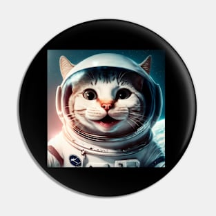 Astronaut Cat Pin