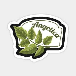 Angelica Spice Label - Angelica Herb Label Magnet