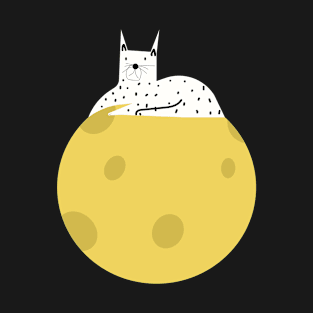 Dog in moon T-Shirt