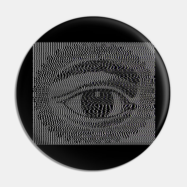 Vintage Psychedelic Eye Illustration Pin by DankFutura