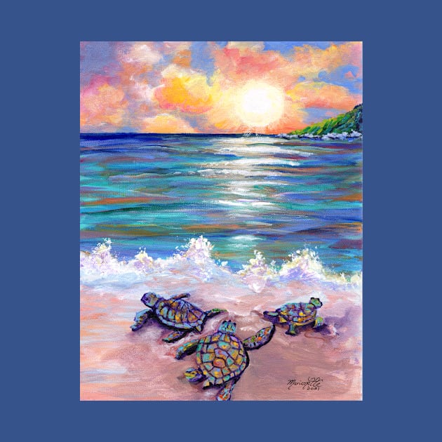 Baby Sea Turtles by KauaiArtist