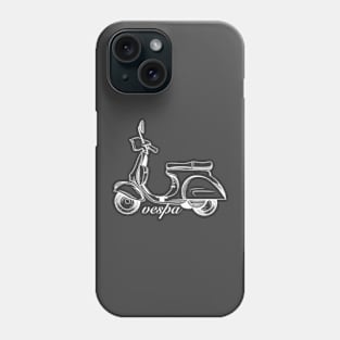 Vespa line art unique design Phone Case