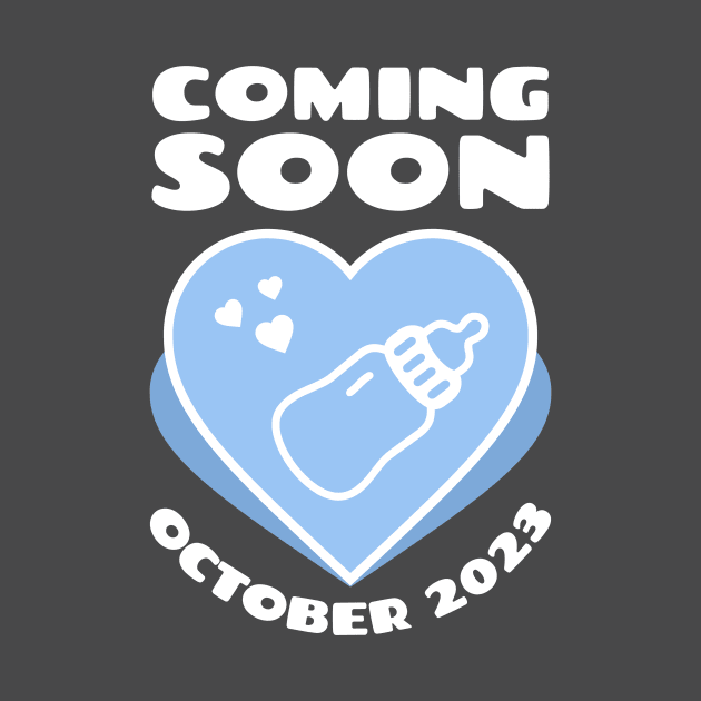 Baby Announcement. Feeding Bottle. October 2023 by KOTYA