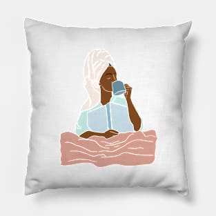 Self care, spa day illustration 1 Pillow