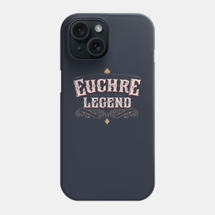 Euchre Legend - Board card game poker tournament champion Phone Case