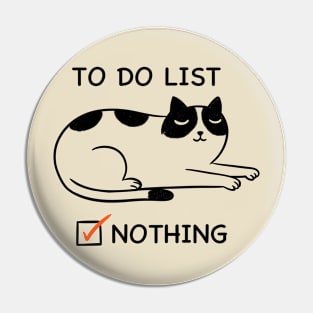 CAT TO DO LIST Pin