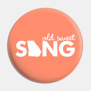 Old Sweet Song - Georgia shirt sticker, Georgia On My Mind by Kelly Design Company Pin