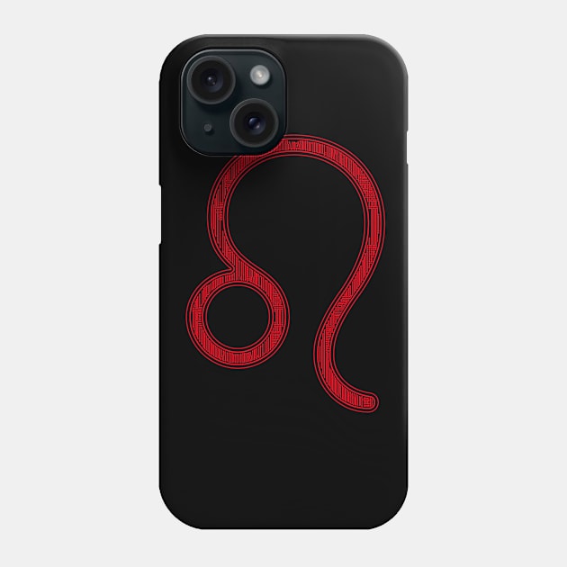 Leo Sign Phone Case by Zodiac Syndicate