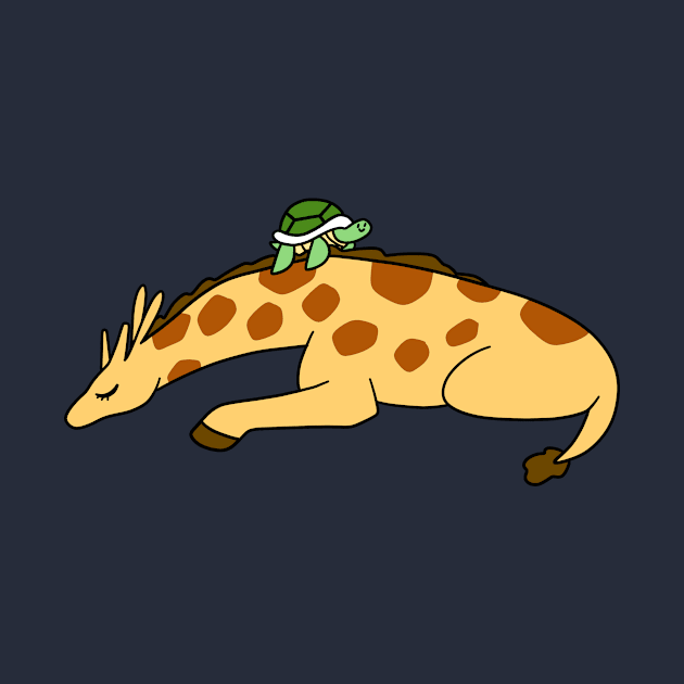 Sleepy Giraffe Turtle by saradaboru