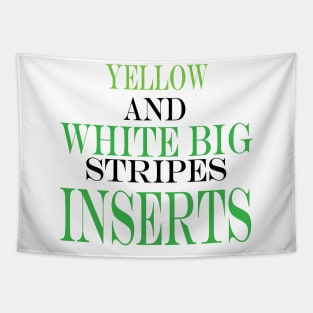 yellow and white big stripes inserts Tapestry