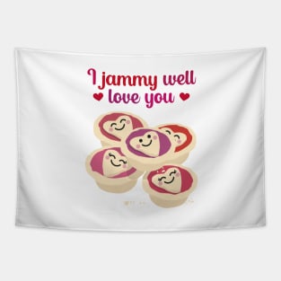 I Jammy Well Love You - Jam Tarts Tapestry