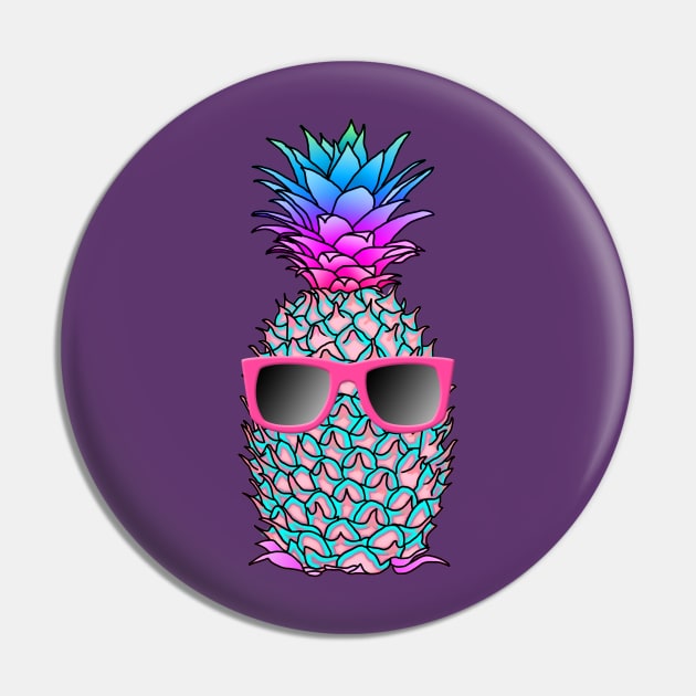 Cool Tropical Pineapple Pin by macdonaldcreativestudios