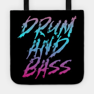 DRUM AND BASS  - Bass Gradient (Blue/pink/purple) Tote