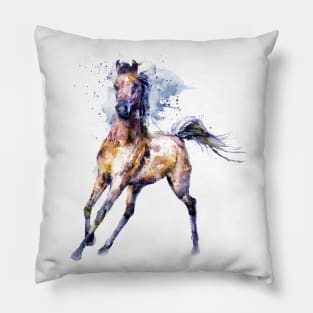 Watercolor Arabian Horse Pillow