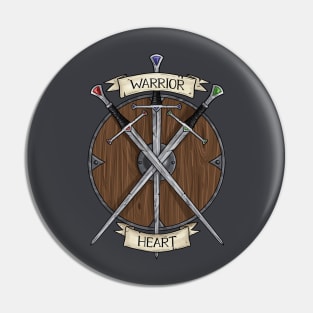 Fighter - Warrior Heart Pin