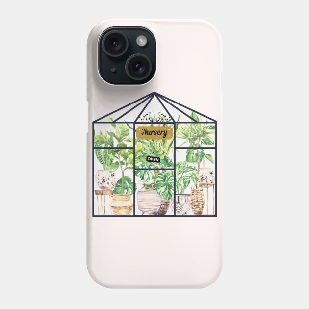 Plant Nursery Phone Case by NatureGlow