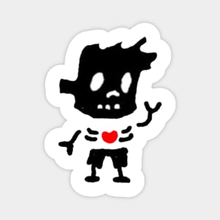 The Last Zombie Boy with a warm heart Magnet