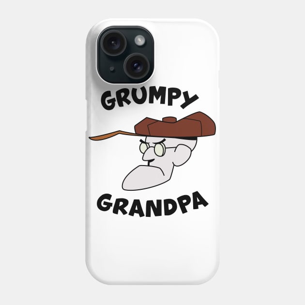 Grumpy Grandpa (white) Phone Case by Just a girl 23