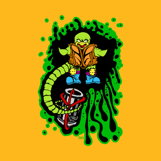 Angry Snapping Turtle Ooze Man by peteoliveriart