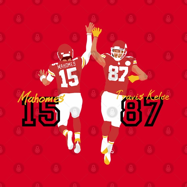 Mahomes 15 x Travis Kelce 87 by Mic jr