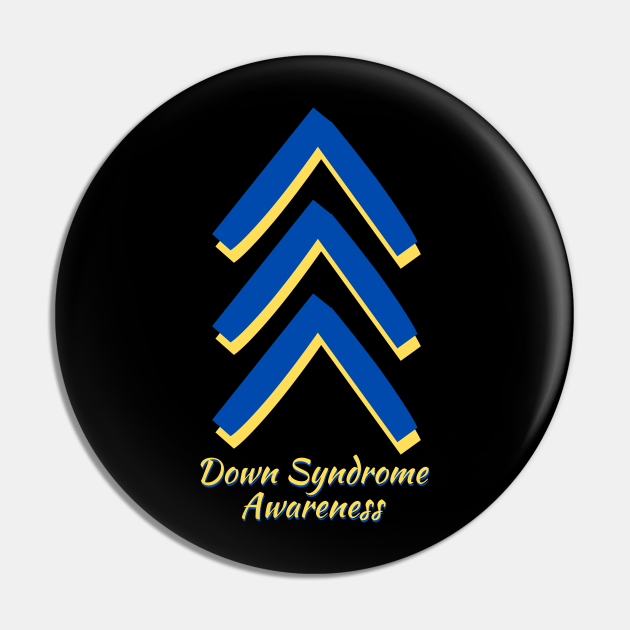 Down Syndrome Chevron Arrow for Trisomy 21 T21 for Down Syndrome
