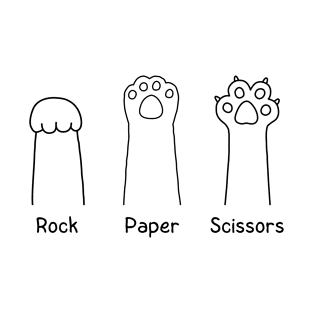 Rock Paper Scissors Cat T-Shirt