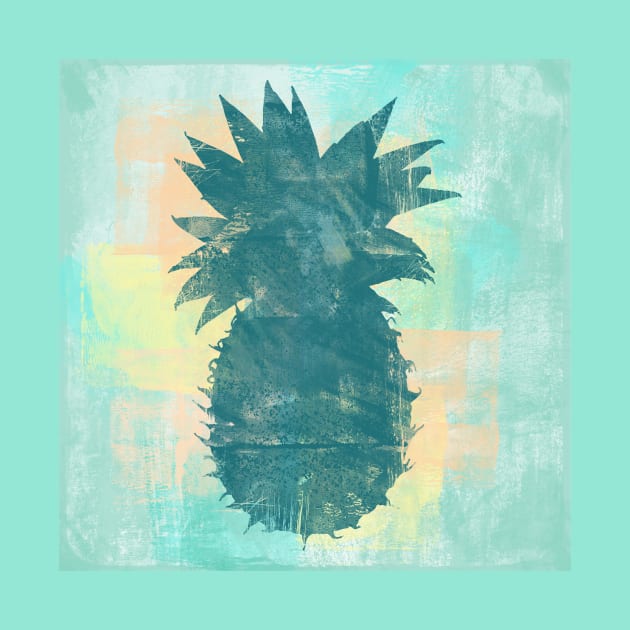 Painted Pineapple Tropical Colors by LittleBean