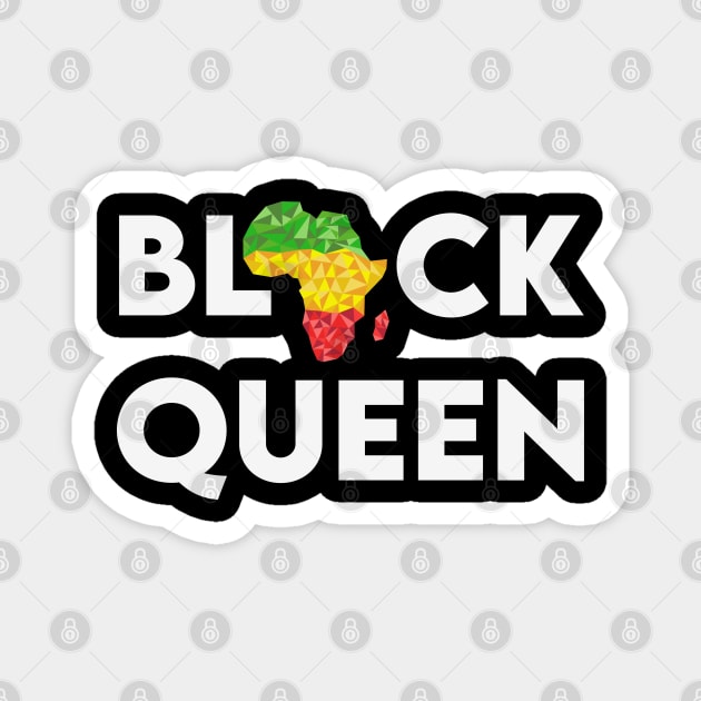 Black Queen, Black Women Magnet by UrbanLifeApparel