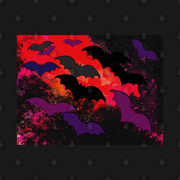 Bats In Flight by BlakCircleGirl