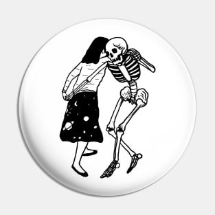 Girl Skeleton Dancing Pin