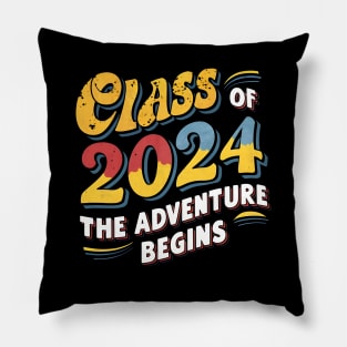 Class of 2024 greaduate the adventure begins Pillow