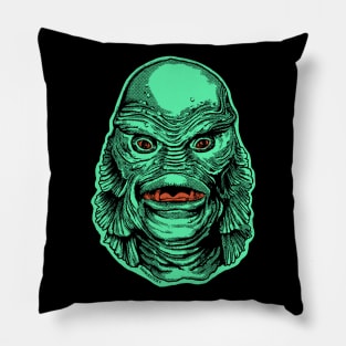 Green Gillman Creature! Pillow