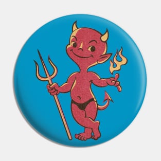 Vintage Lowbrow Impish Little Devil Pin