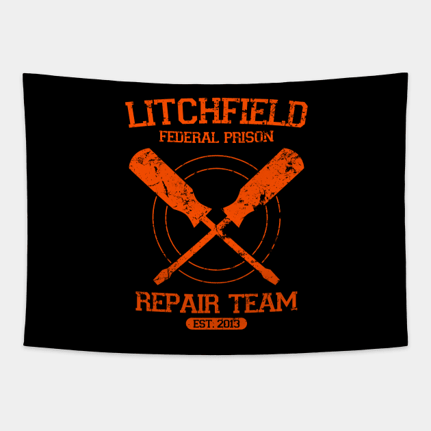 Litchfield Repair Team Tapestry by alecxps