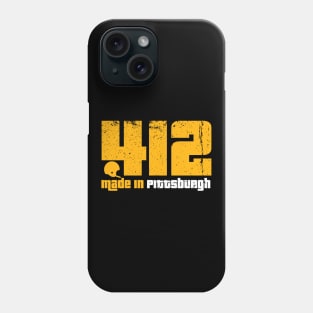 412 Made in Pittsburgh | Vintage Retro Distressed Gift Phone Case