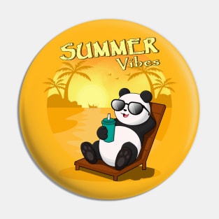 SUMMER VIBES, PANDA Pin