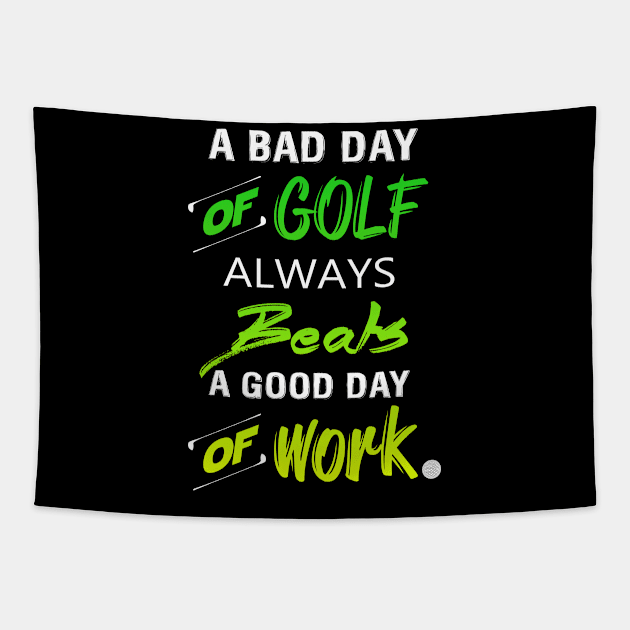 A Bad Day Of Golf Tapestry by golf365