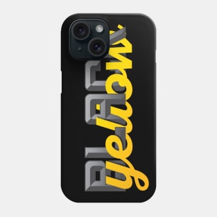 Black and Yellow Pittsburgh Fan Phone Case