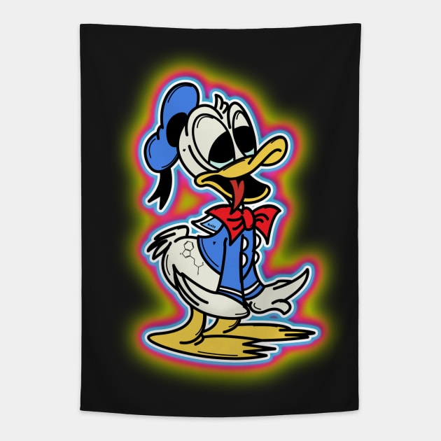 DMT TRIP DUCK Tapestry by BlazedAustralia