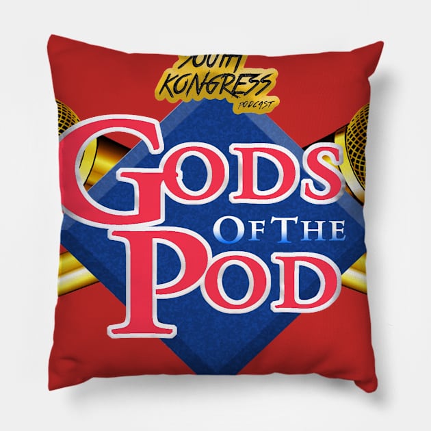 Gods of the Pod Pillow by ceehawk