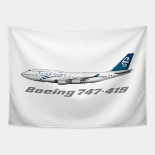 Air New Zealand 747-419 Clasic Livery Tapestry