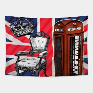 1980s dark academia jubilee telephone booth london UK fashion Tapestry